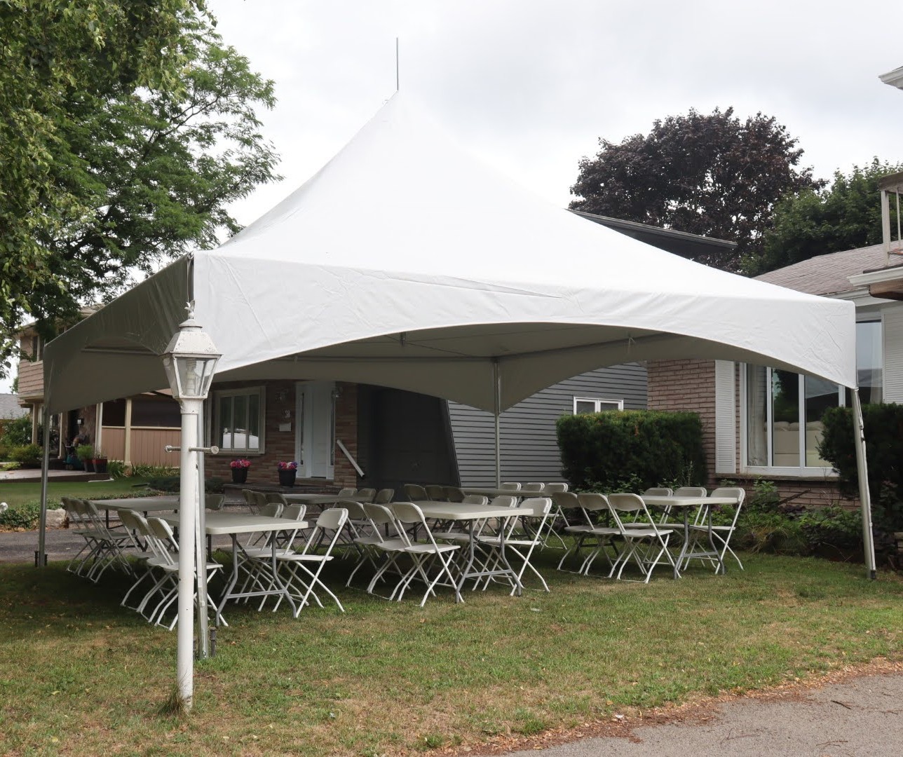 20x20 Tent Package Backyard Party
